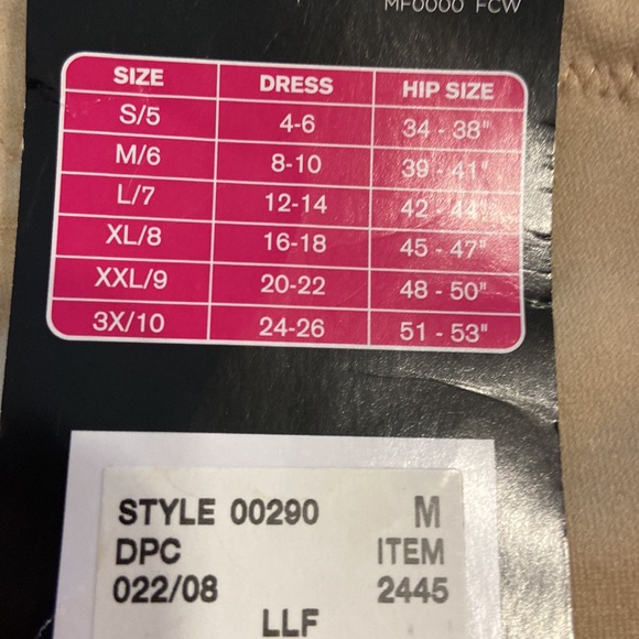 MAIDENFORM FIRM SHAPER-WEAR SIZE M BRAND NEW WITH TAG COLOR TAN - Picture 4 of 9